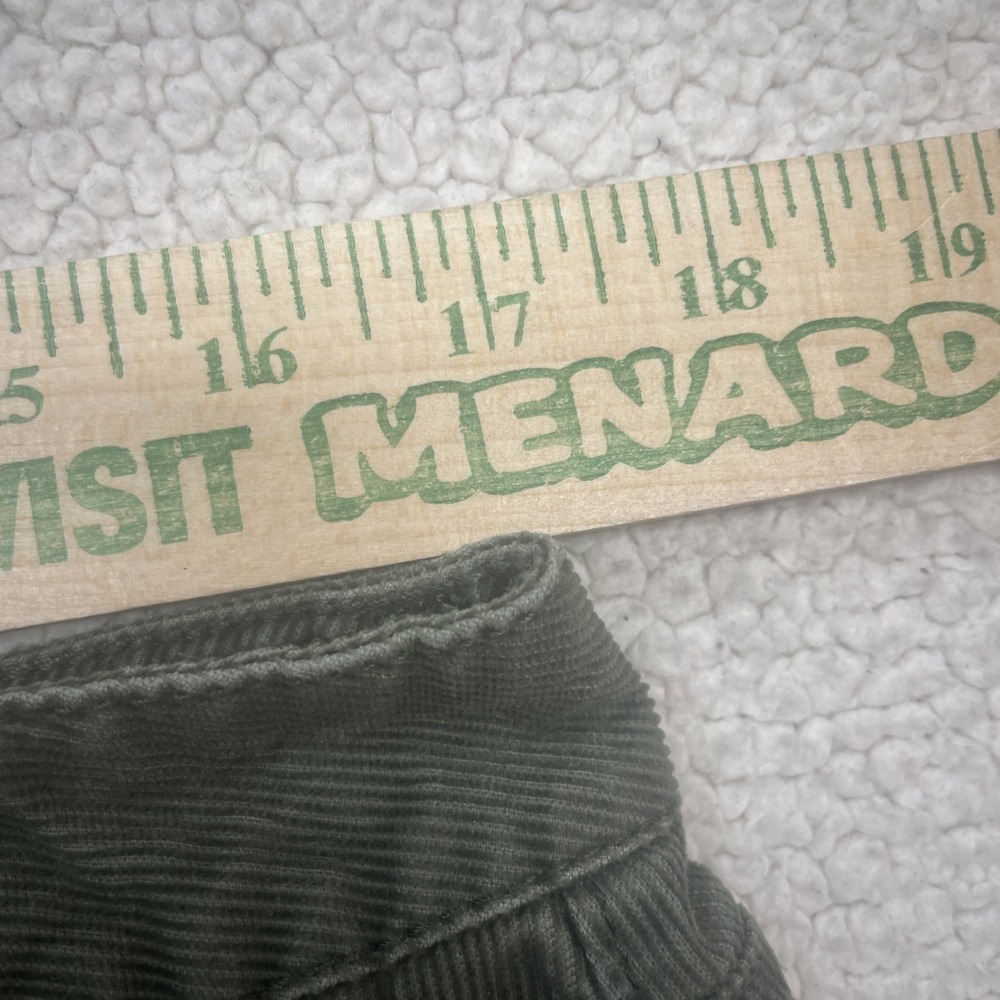 L.L.Bean‎ Skirt Womens 12 Green Favorite Fit Corduroy Straight Knee Length 0705 - Picture 3 of 7